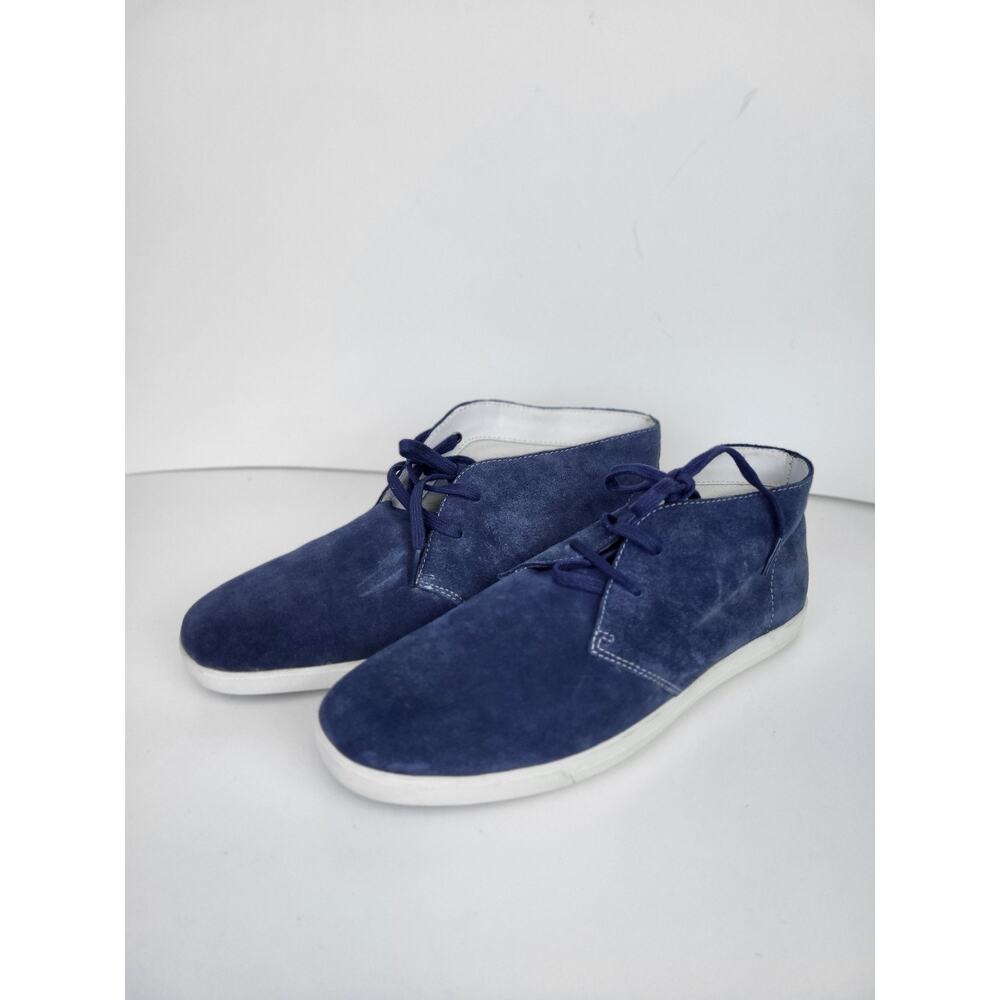 Hugo Boss Suede Blue Boots For Men Lace Up Size 9